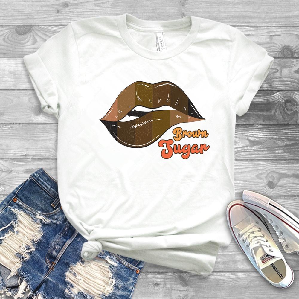 2025 Women Brown Sugar Shirt Black Pride Black EmpowerUnisext TShirt Cool Black History Melanin Tees Afro Queen Shirts Tumblr Tops
