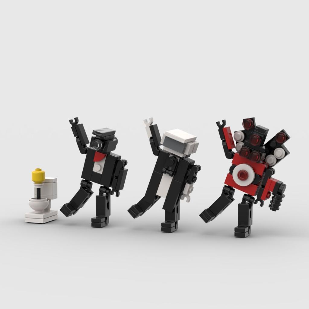 Аудио Паук Туалетный Человек И Мониторный Человек Игрушка Титан Аудио ТВ Человек Строительный Блок