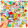 100 PCS Teacher Graffiti Stickers - School Theme Decals for Cars, Bottles, Notebooks