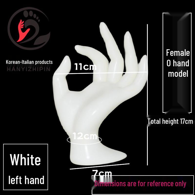 Creative OK Shape Hand Mannequin: Short Plastic Display for Jewelry & Rings