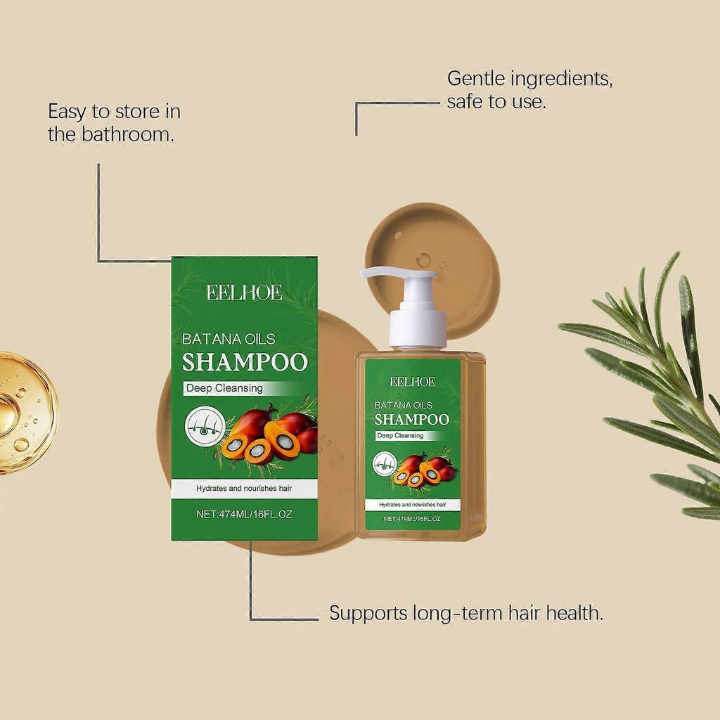 Battana Shampoo Provides Gentle Daily Cleansing, Leaving Scalp Smooth, Shiny, and Hair Refreshed. less