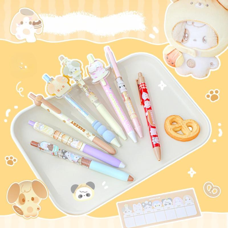 Tutu & Byebye limited baking pen set, high-value press black 0.5mm neutral pen gift box of 8 pcs