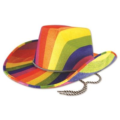 Bristol Novelty Радужная ковбойская шляпа унисекс для взрослых
