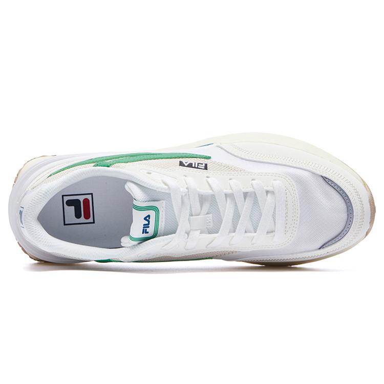 Fila Renno Textile, Синтетическая Кожаная Амортизация, Износостойкие Низкие Повседневные Кроссовки Мужские Белые F12M226122FBA