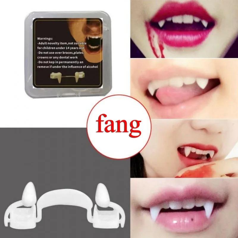 Персонаж вечеринки Одевание вампира Выдвижные зубы Хэллоуин Ролевая игра