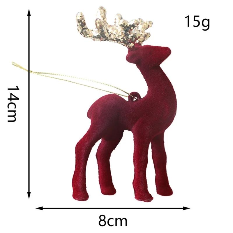 Рождественские подвески в виде лося, подвесные украшения для рождественской елки, рождественские олени, навидад, веселый рождественский подарок, натальский, счастливый новый год 2025