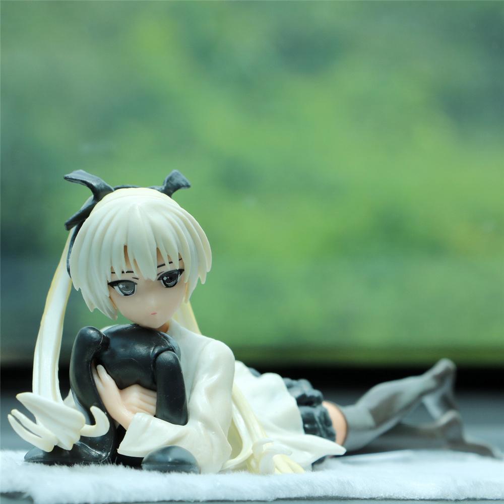 Япония Новая 24см Фигурка Yosuga no Sora ПВХ Экшн Аниме Кукла Масштабная Модель Игрушки Наборы для Игр милое белое платье на подтяжках Фигурка для подарка девочке