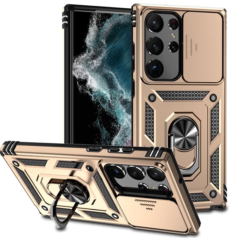 Подходит для Samsung S23 Ultra Чехол для мобильного телефона Sergeant с кольцом, с выдвижным окошком, A34 5G, два в одном, чехол с защитой от падения
