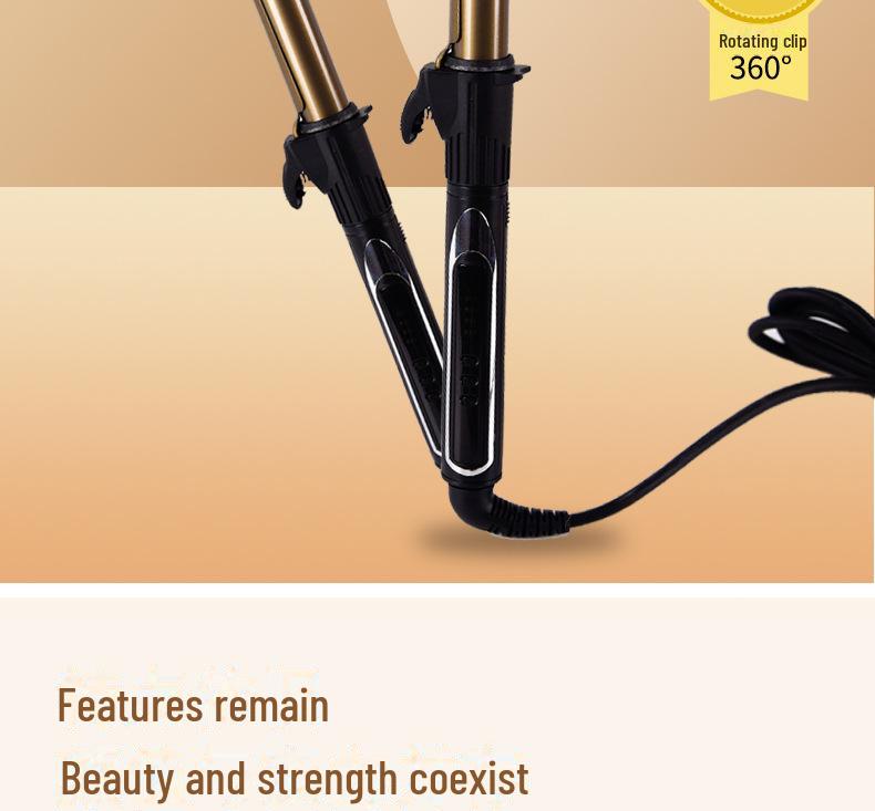 Профессиональные вращающиеся на 360° щипцы для завивки волос для салонного использования — большие и маленькие размеры