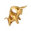 Exquisite Abstract Bull Sculpture Resin Golden Fighting Bull Sculpture Ox Statue Ornament
