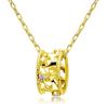 Lala Christie 18K Arabesque Necklace, 0.02ct Diamond, Gold, Ring, Lp56-0002-yg