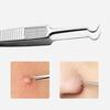 Facial Extractor Blackhead Acne Blemish Remover Tweezers Bend Curved Needle Tool