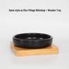 mimura bibimbap pot style, with wooden tray
