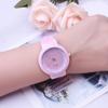 Girls Students Quartz Analog Jelly Silicone Band Round Dial Watch