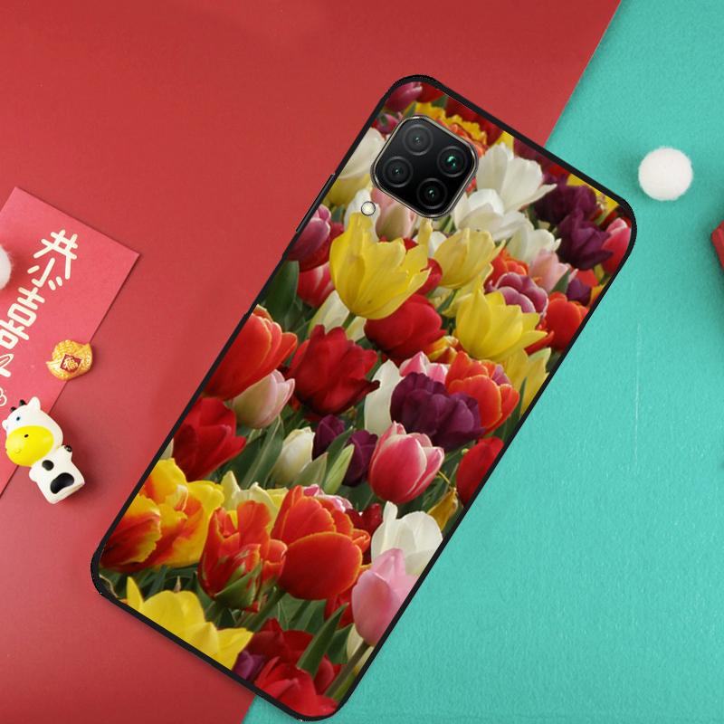 Tulip Flower Colorful Case For Huawei Nova 11 Pro 3i 7i 8i 11i Y60 Y70 Y90 Y61 Y91 9 10 SE P20 P40 P30 Lite Cover