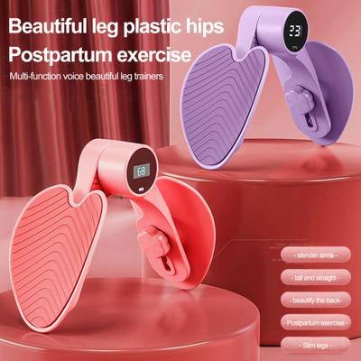 Thigh Master со счетчиком ЖК-дисплеем, 3 уровня регулировки, эргономичный тренажер для мышц тазового дна, для мужчин и женщин, для внутренней поверхности бедра, для ног, для тонизирования
