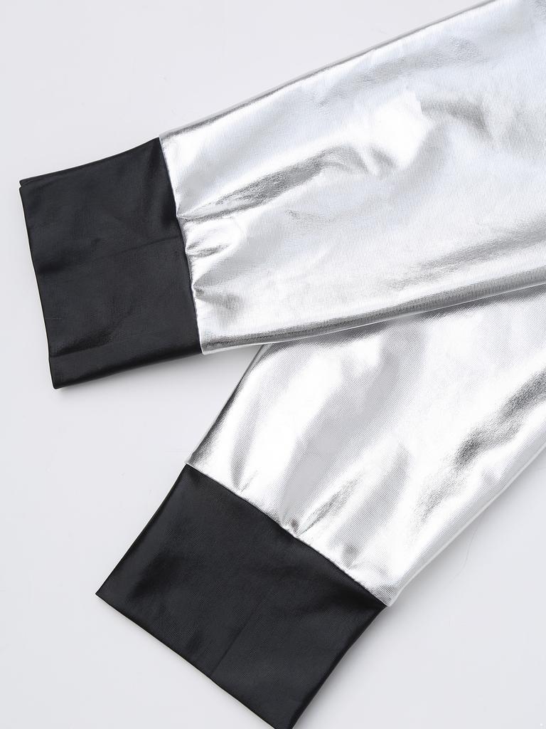 Женский металлический костюм астронавта, космический костюм, комбинезон космонавтки на Хэллоуин