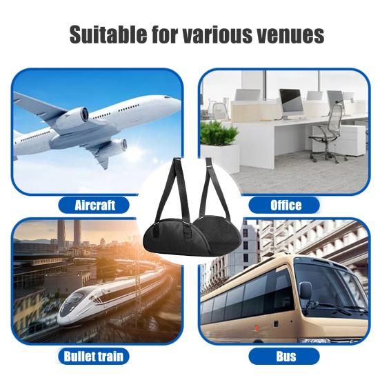 Длина гамака для ног в самолете Регулируемая длина дышащий сверхмощный высокоскоростной поезд Снятие усталости Подставка для ног Подвесной гамак под столом Все необходимое для путешествий