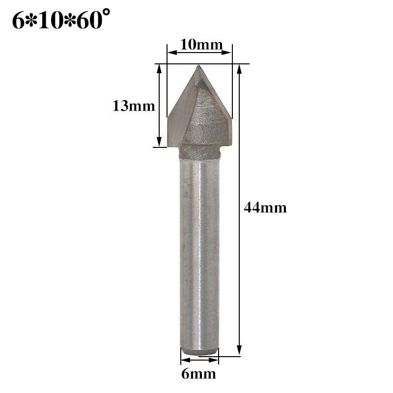 Фреза из твердого сплава с хвостовиком 14 дюймов, 150 градусов, ЧПУ, для точной 3D V-образной фрезеровки