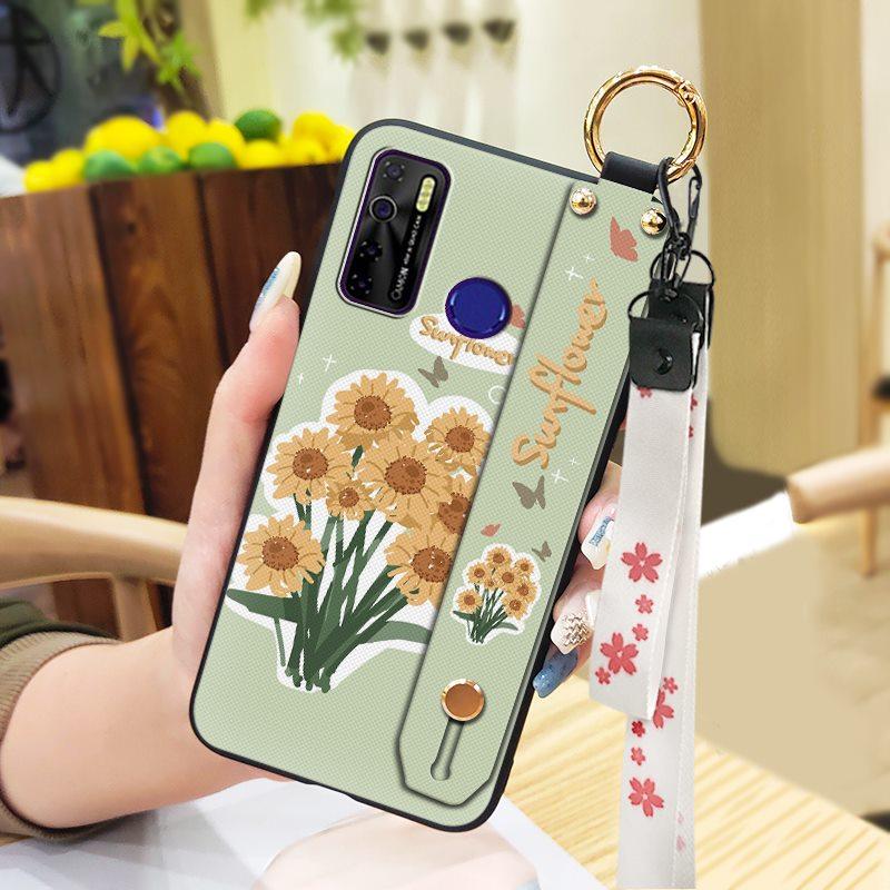 Durable Back Cover Phone Case For Tecno Camon15/15Air/16S/KD7H/CD6/CD7/Spark5/5Pro Dirt-resistant Kickstand Oil Painting