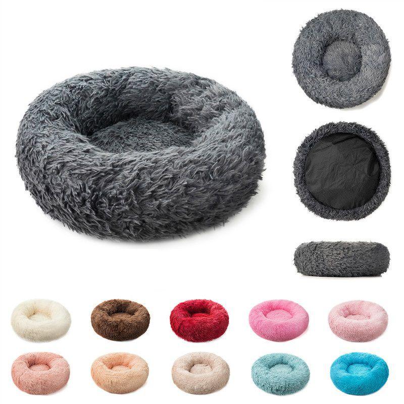 Plush Dog Cat Pet Calming Bed Soft And Comfy Cushion For Restful Sleep And Support