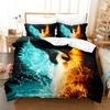 3D Digital Printing Three-Piece Set Bedding Pillowcase Quilt Cover American Style Home Textile