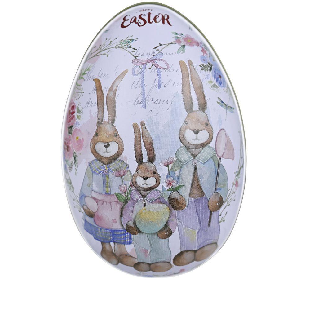 Unique Easter Egg-shaped Metal Tin For Candies Biscuits And Gifts