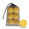 6pcs 26 Holes Pickleball Balls PVC Competition Ball Portable Pickle Balls with Bag  Indoor
