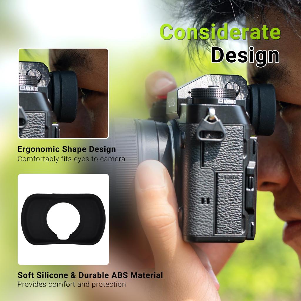 JJC Eye Cup Fujifilm GFX 50S II GFX100 Применимо Совместимо X-T5 X-H2 X-H2S X-T4 X-T3 X-T2 X-T1 X-H1 GFX-50S EC-XT L/M/S/W/GFX