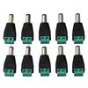 10PCS Male DC Connectors for Power Supply Applications In Black