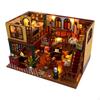 DIY Miniature Dollhouse Kits Room Box with Furniture and Light Creative Gift, Dustproof Cover