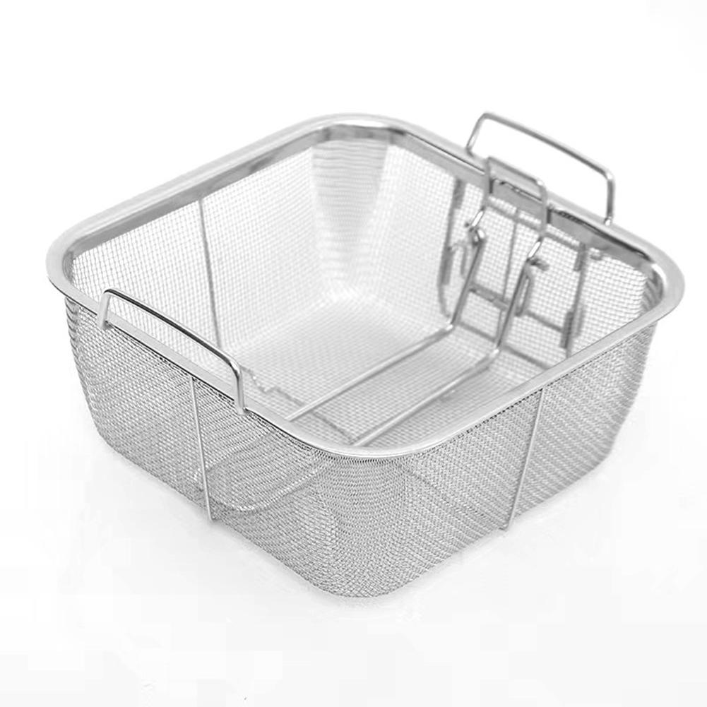 Deep Fry Frying Basket Handle Sivler Stainless Steel