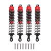 4PCS Oil Pressure Shock Absorbers Aluminum Alloy Model Vehicle Shock Damper Kit for 1 10 Scale RC Car 120mm Red