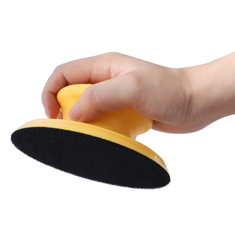 5-дюймовая ручная шлифовальная подложка PUR шлифовальный блок шлифовальный держатель крючок и петля полировальный инструмент для наждачной бумаги
