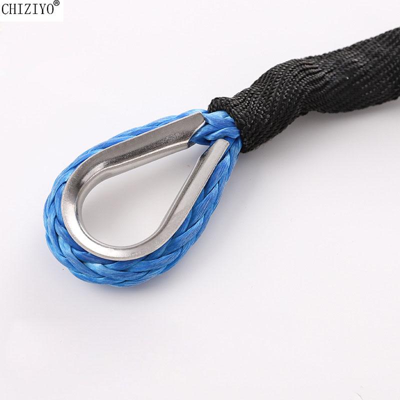 15 м 6 мм спасательный буксировочный трос буксировочная лебедка трос струна синтетическое волокно 5500 фунтов/7700 фунтов для квадроцикла UTV автомобиля внедорожника