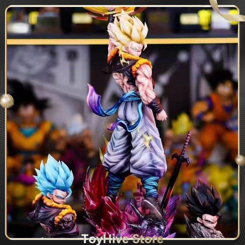 JT Dragon Ball Статуя Гоготы Три Варианта Головы Аниме Фигурка Модель Настольное Украшение Коллекционная Фигурка Подарок Для Коллекционеров
