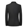 Men Suit Coat Lapel Long Sleeve Suit Jacket with Flap Pockets Solid Color Single Button Formal Business Outerwear