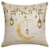 Pillowcase Without Core Watercolor Moon Linen Print Festive Home Sofa Pillowcase