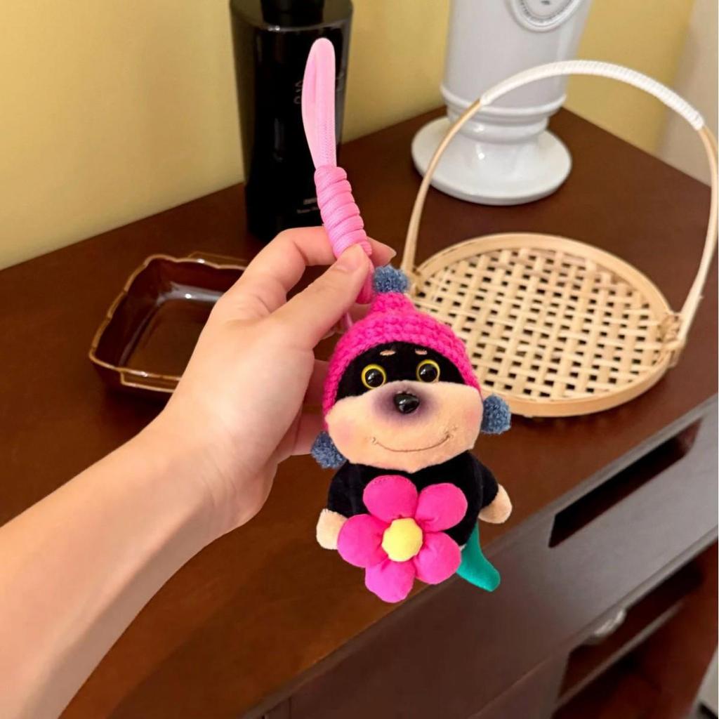 Bee Puppy Bag Charm: Cute Doll Keychain & Backpack Accessory for Women - Niche Gift