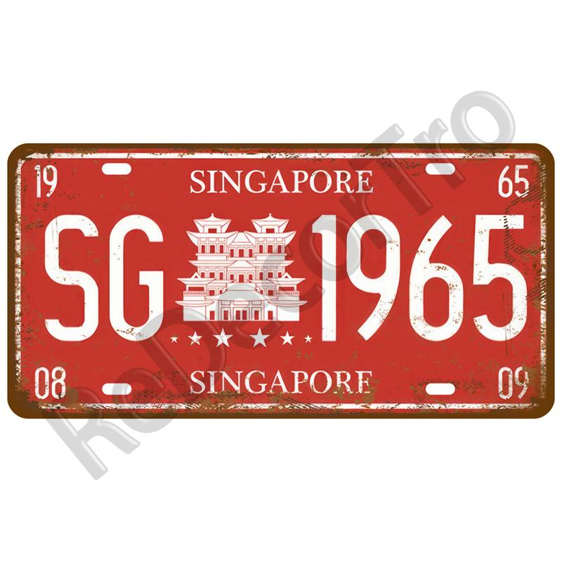 Знаменитый город TinPlate Plate Город-государство Tin Sign Plaque Достопримечательность Металлический знак Настенный декор Гараж Бар Паб Клуб Отель Кафе Кухня Дом