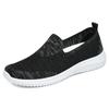 Women Casual Shoes Light Sneakers Breathable Mesh Summer Knitted Vulcanized Shoes Outdoor Slip-On Sock Shoes Plus Size Tennis