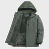 Men's Large Size Waterproof Winter Travel Jacket - Thick, Breathable, Medium-Long, Outdoor, Plus Velvet