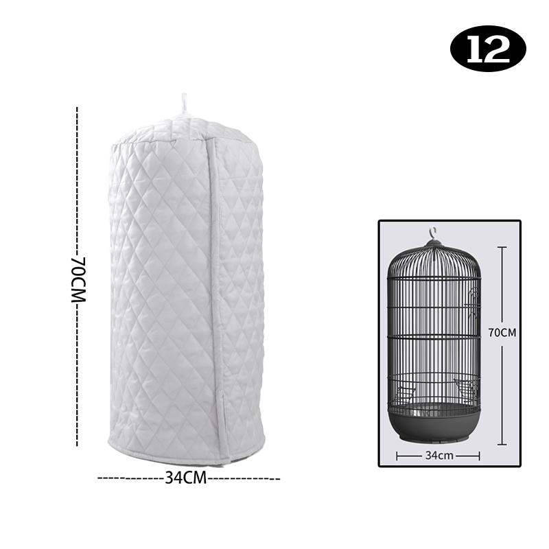 Зимний теплый чехол для клетки для птиц, хлопковый стеганый чехол для клетки, навес, защита от дождя, аксессуары для клетки для попугаев
