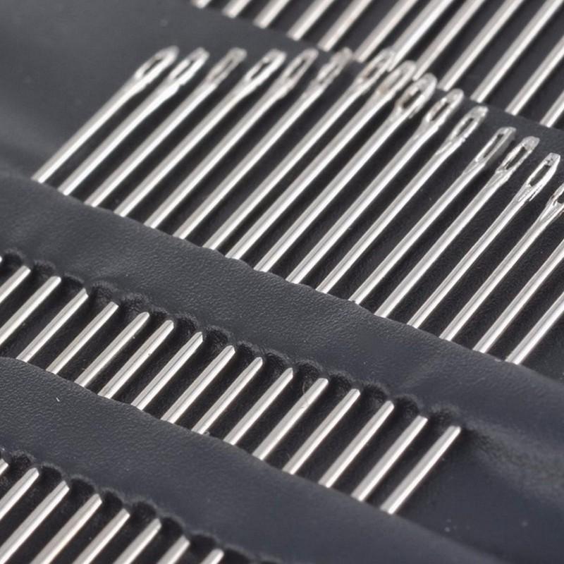 Набор из 55 швейных игл из нержавеющей стали, инструменты для ручных стежков, аксессуары для вышивки одежды, инструменты для шитья, иглы для дома