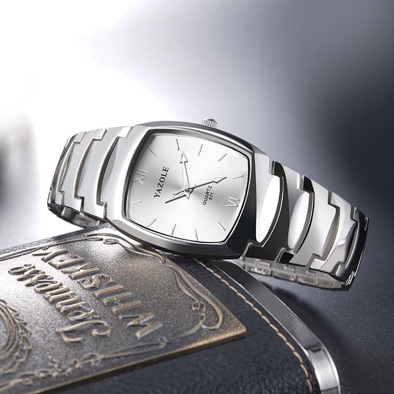 UTHAI Men's Watch Light Luxury Tungsten Steel Glow Waterproof Clock Couple Watches Women's Fashion Quartz Wristwatches Gift