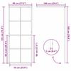 Walk in Shower Screen Black 80 x 195 cm Tempered Glass