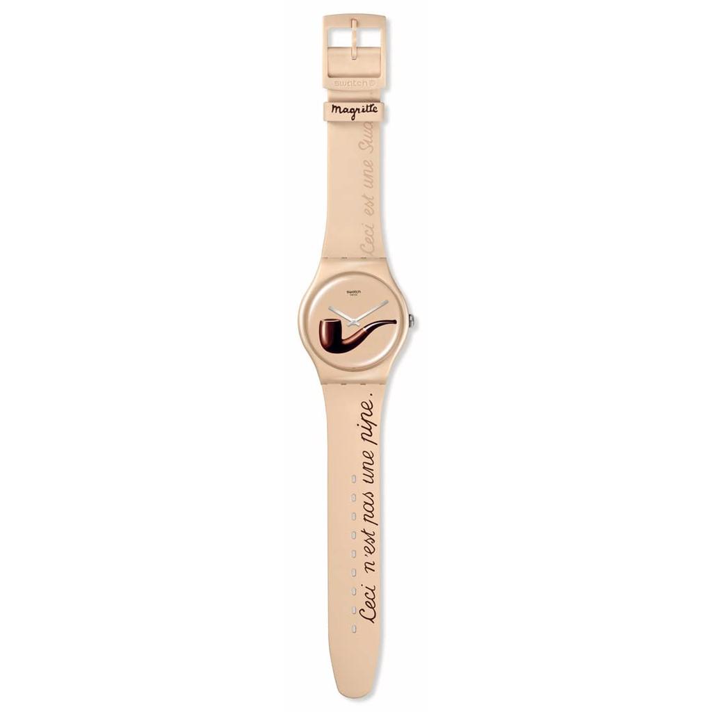 Swatch La Trahison des Images by Rene Magritte New Gent Biosourced Watch SO29Z124