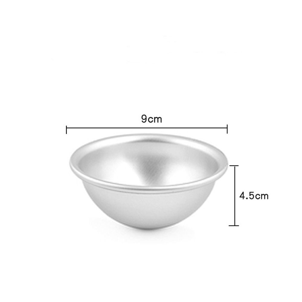 Practical Aluminium Alloy Cake Pastry Mould 3D Aluminum Ball Mochi Mold Snowball Half Round Daifuku Dessert Bomb Mold