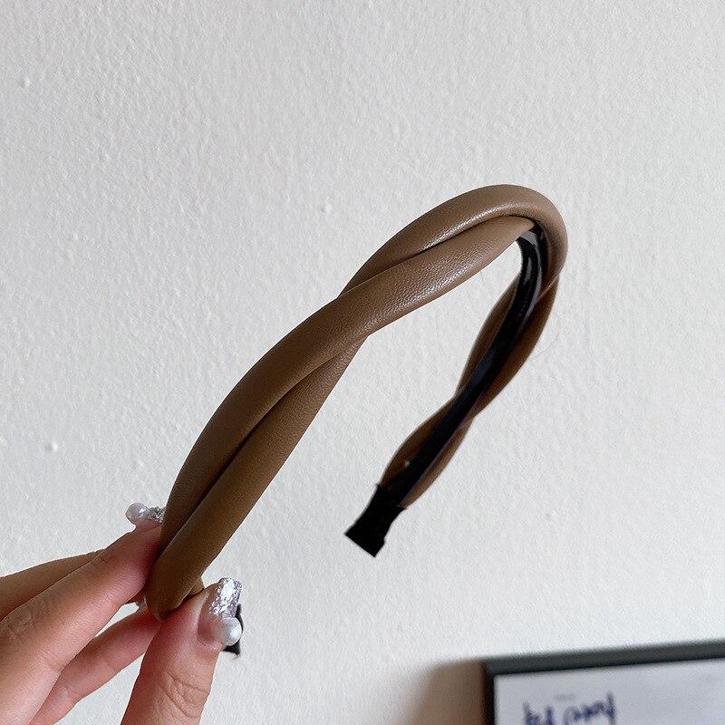 Новые корейские женские широкие ленты для волос, головной убор, винтажный простой обруч для волос с принтом, резинки для волос, аксессуары для волос для девочек, головные уборы