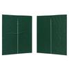 Party Tent Side Panel 2 Pcs Green 200 X 195 Cm PE and Steel